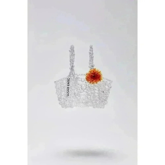 New Susan Fang BUBBLE WEAVE BASKET PEARL Bag - Picture 3 of 10